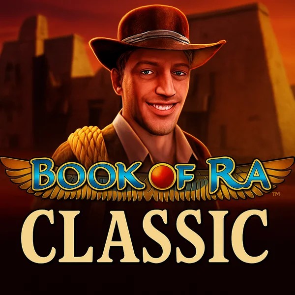 Book of Ra Classic casino game by Novomatic – featured logo at Book of Slots